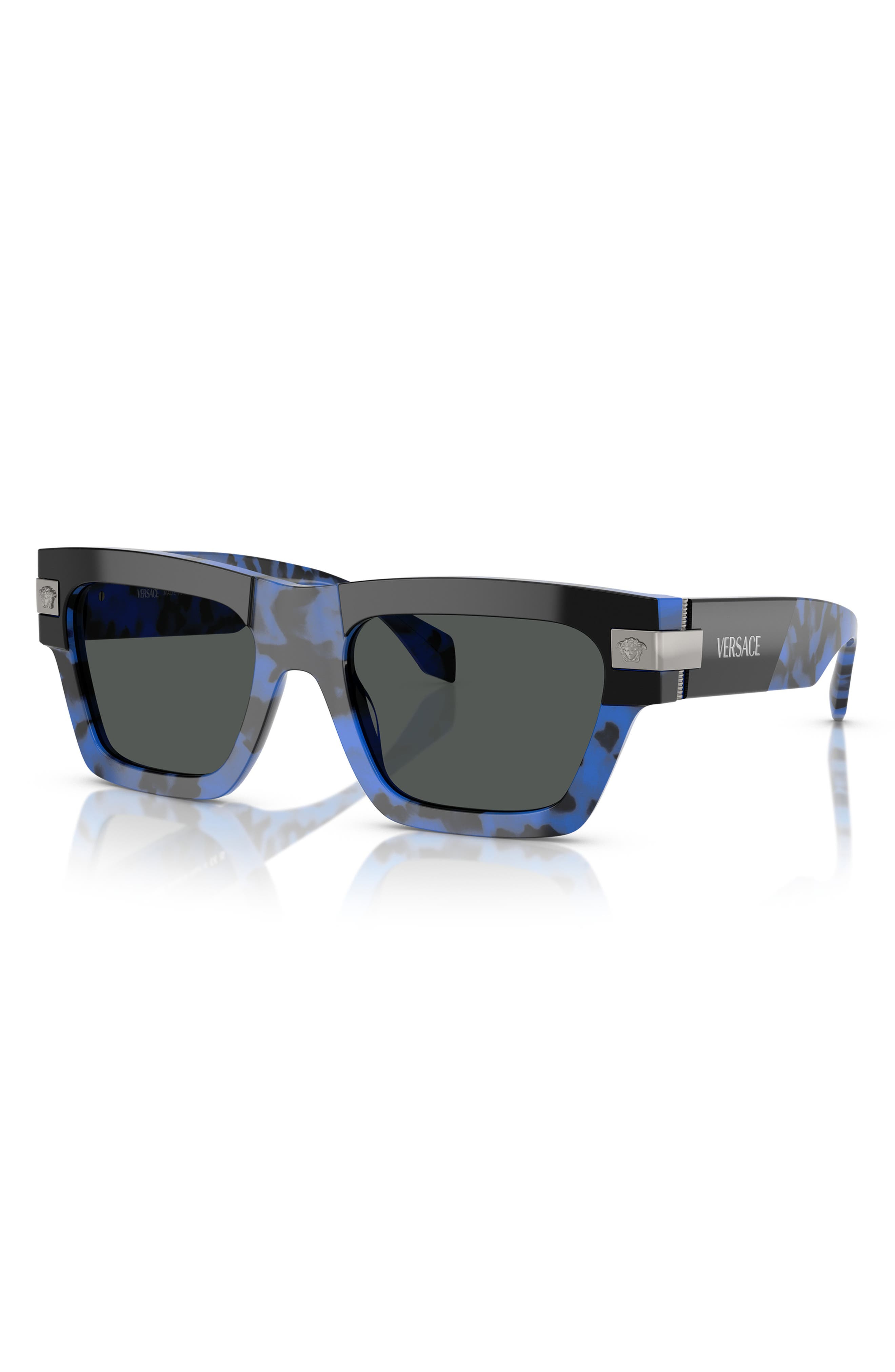 55mm Plaque Rectangular Sunglasses - 2