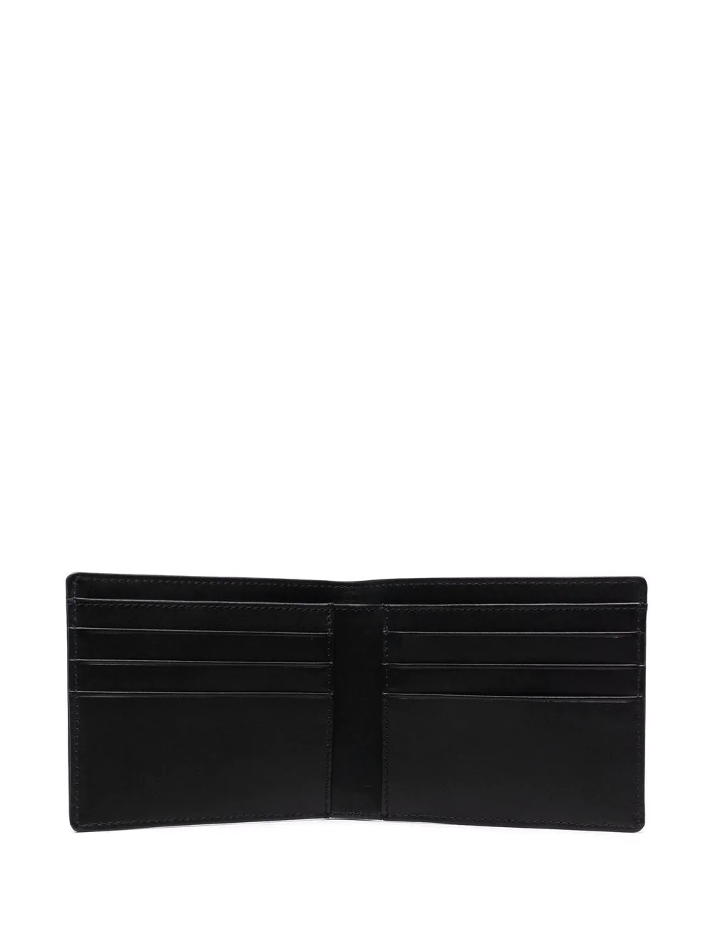 logo-print leather wallet - 3