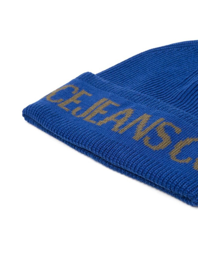 VERSACE JEANS COUTURE intarsia-knit logo beanie outlook