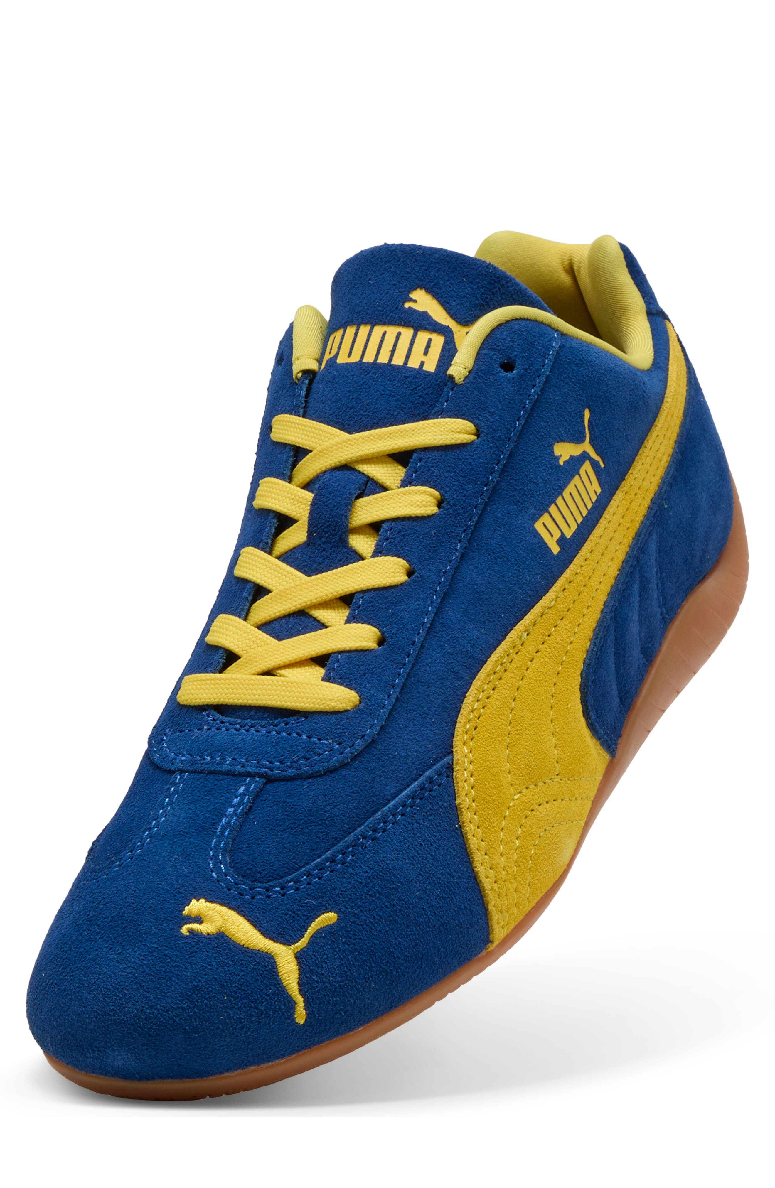 PUMA Speedcat OG Sneaker in Clyde Royal/Yellow at Nordstrom - 7