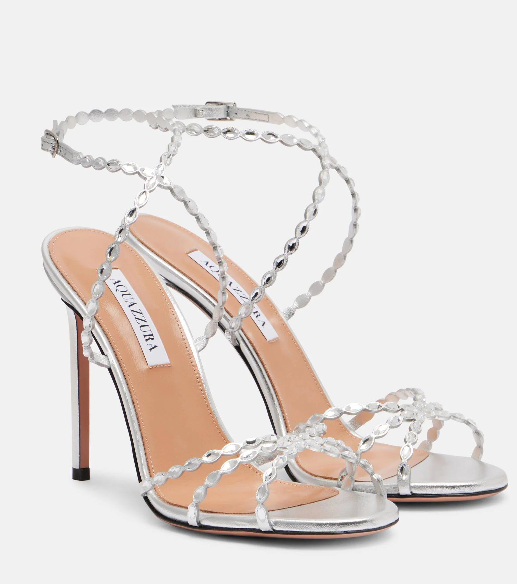 Love Struck 85 embellished leather sandals - 1