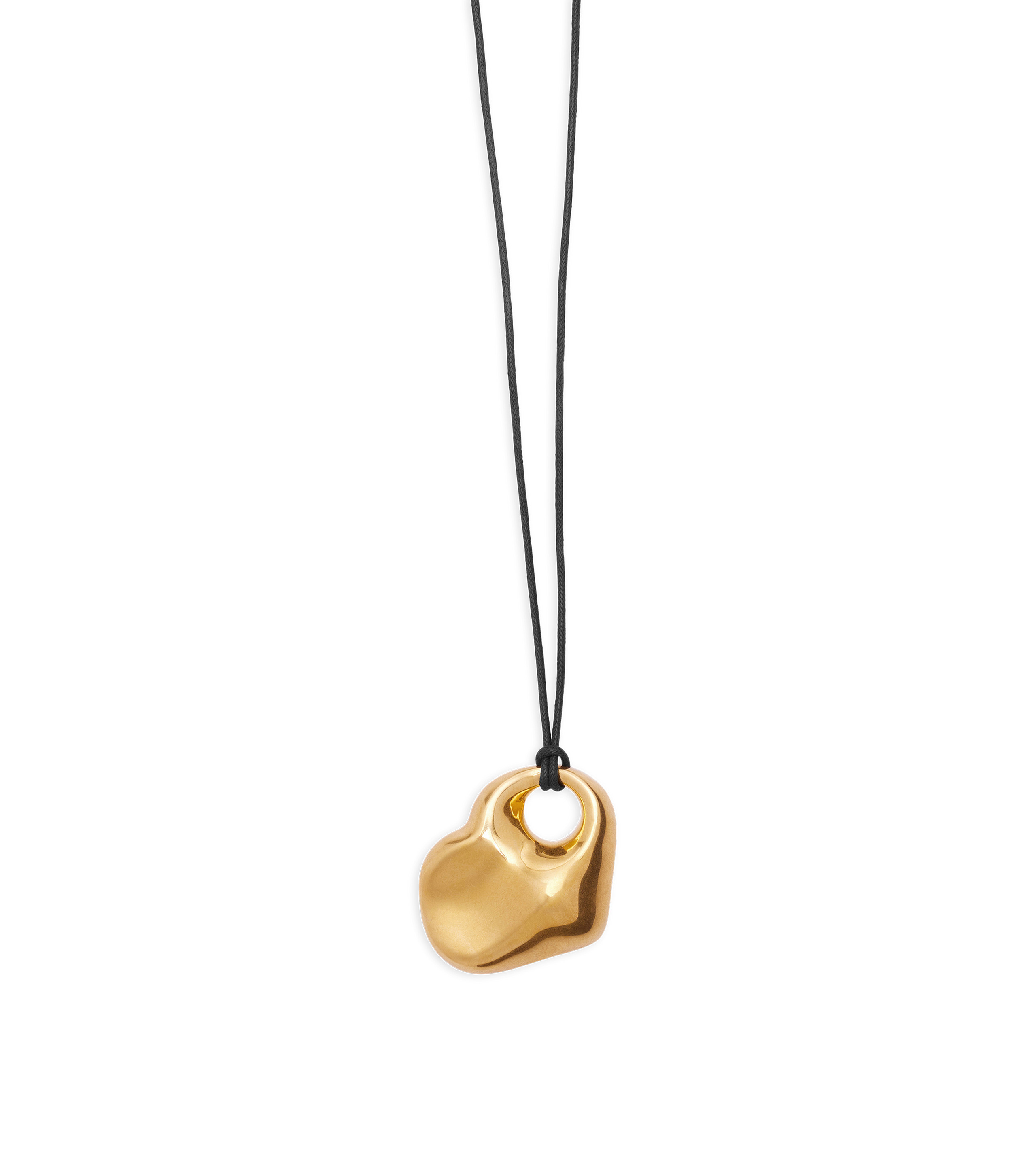 BRASS AND LEATHER AMOR NECKLACE - 2