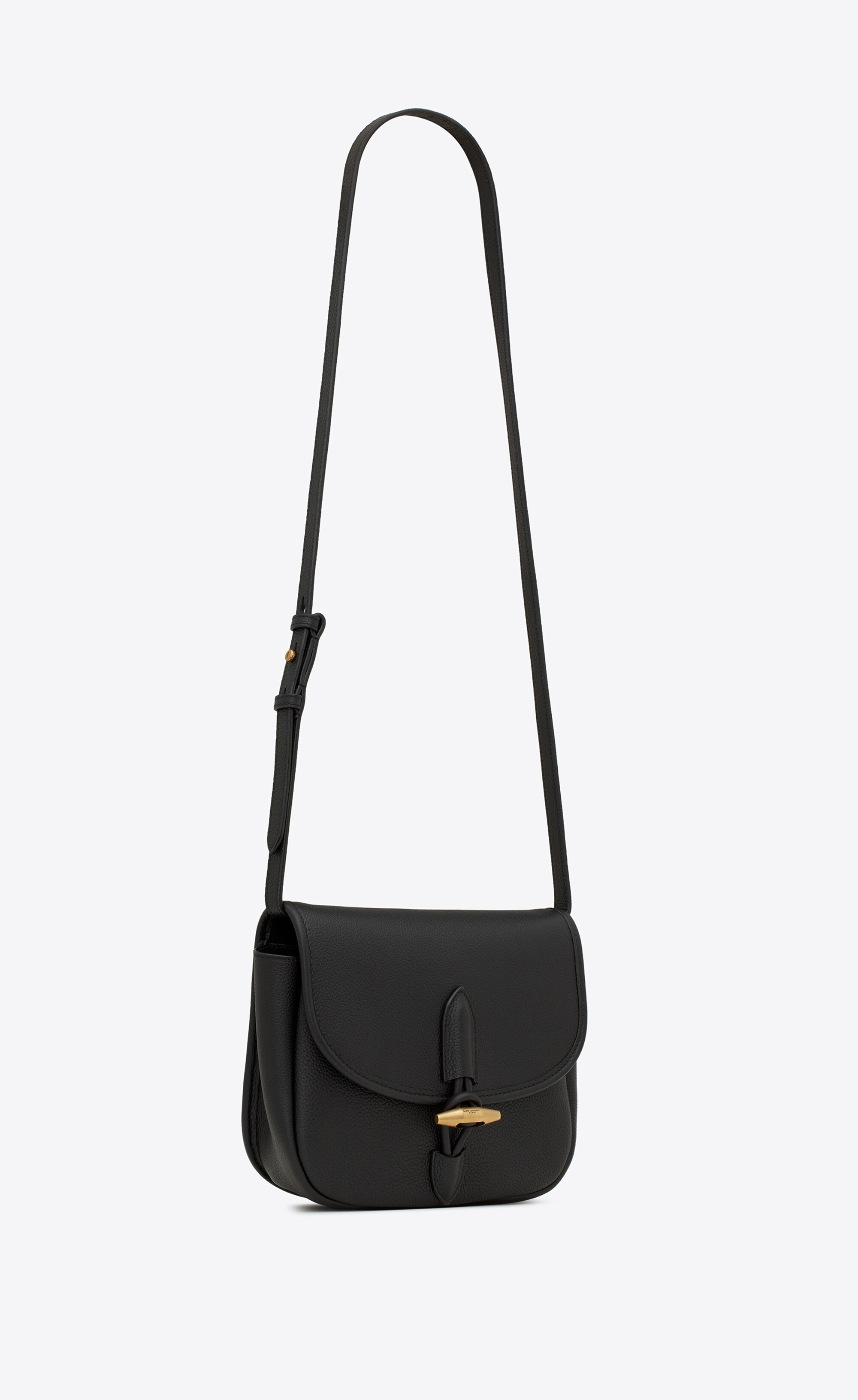 SAINT LAURENT Le Caban textured-leather shoulder bag