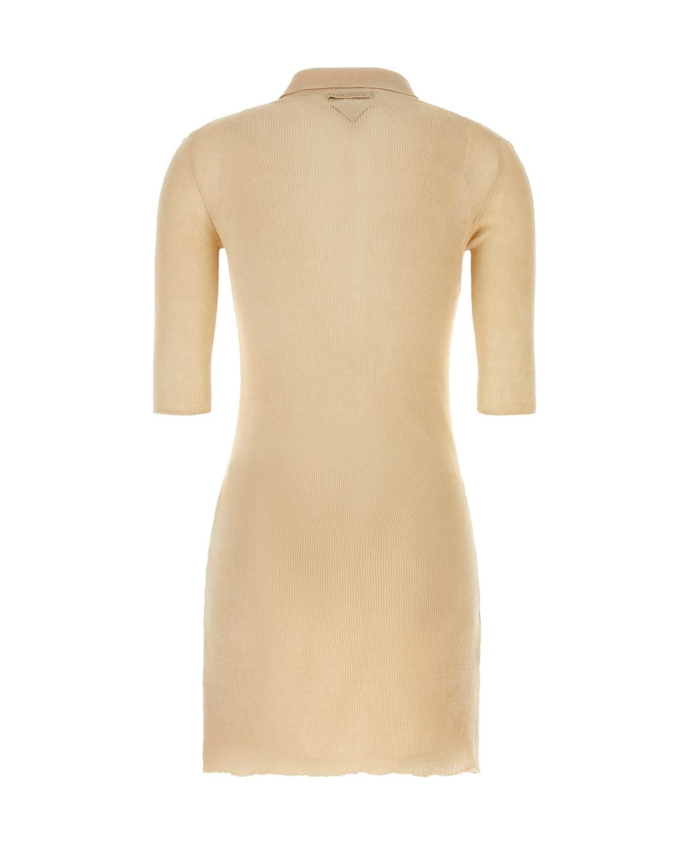 Sand Cotton Polo Dress - 2
