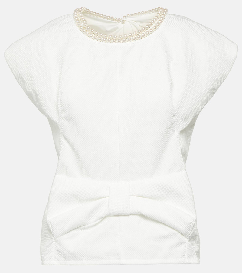 Beaded bow-detail top - 1