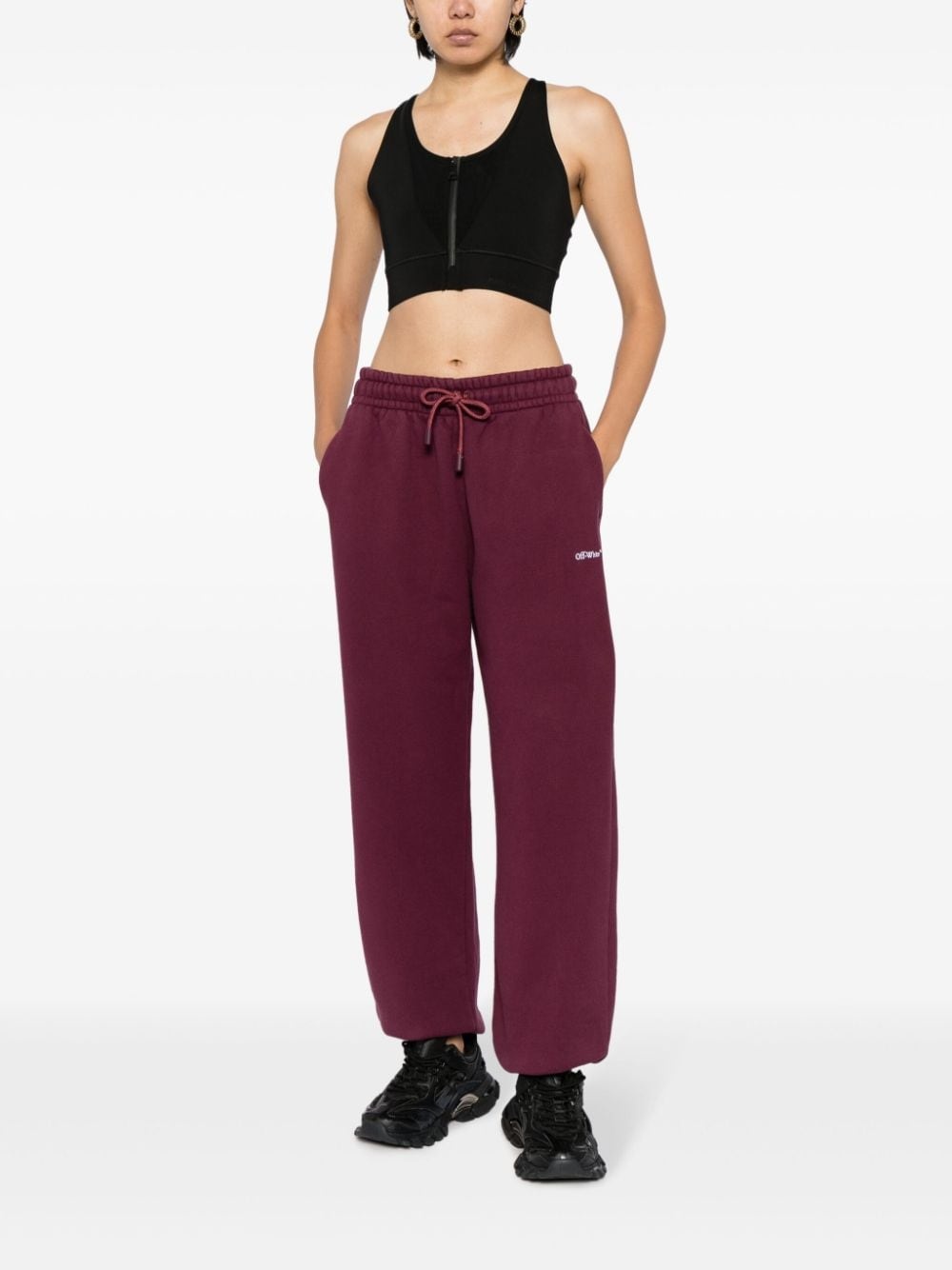 Bookish logo-embroidered track pants - 2