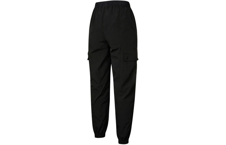 (WMNS) Air Jordan Essentials Pocket Woven Label Logo Drawstring Bundle Feet Sports Pants/Trousers/Jo - 2