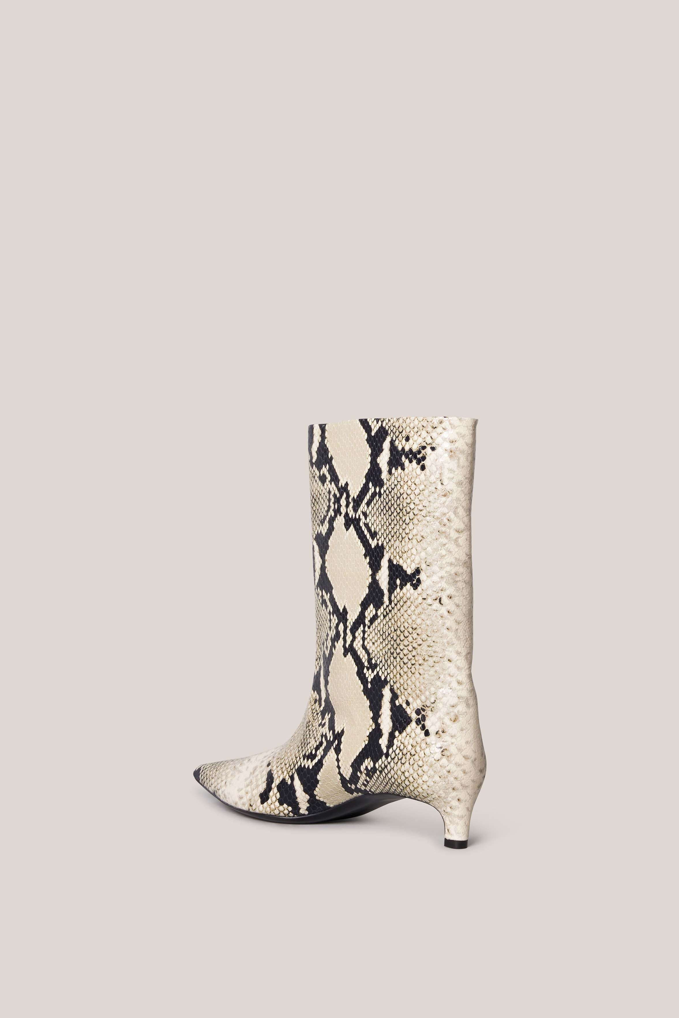 Snake Printed Boot - 4