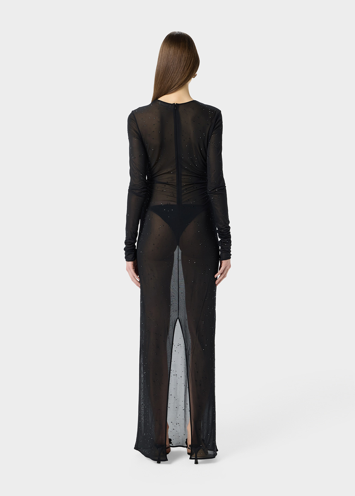 JERSEY LONG DRESS WITH EMBROIDERY - 4