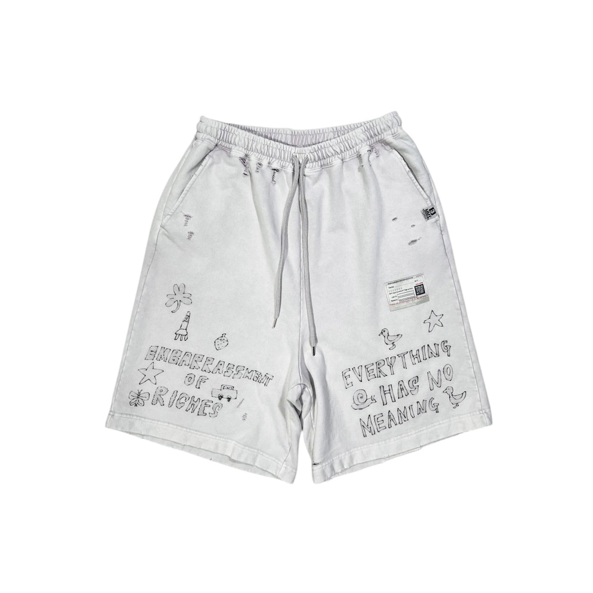 BLEACHED SHORTS (PINK) - 1