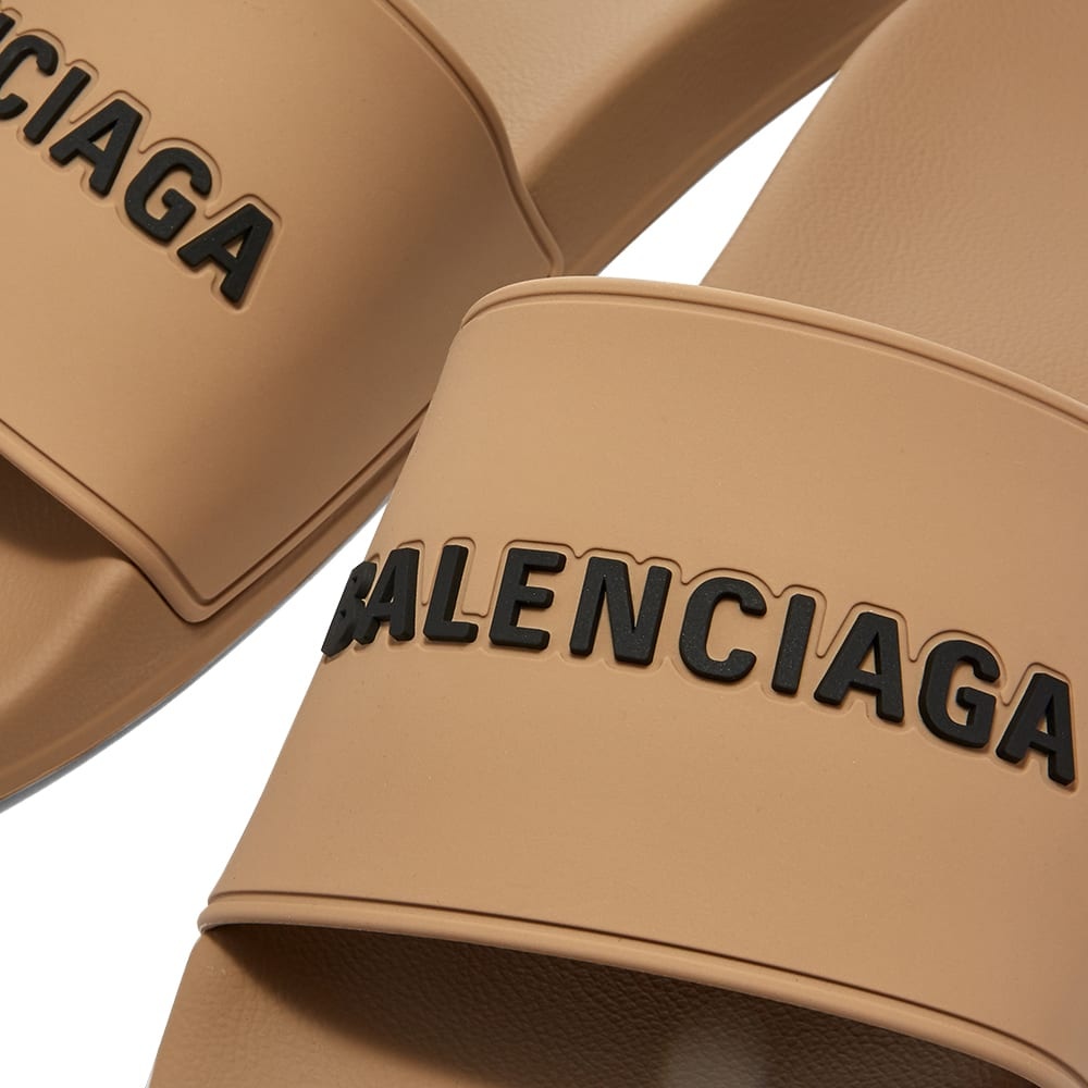 Balenciaga Logo Pool Slide - 4