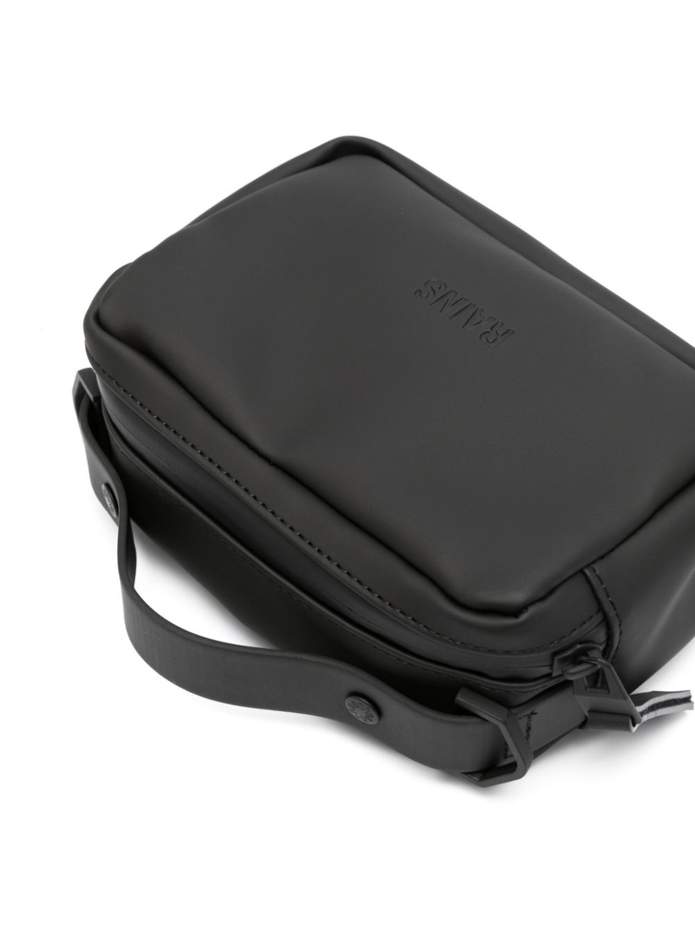 logo-debossed faux-leather shoulder bag - 4
