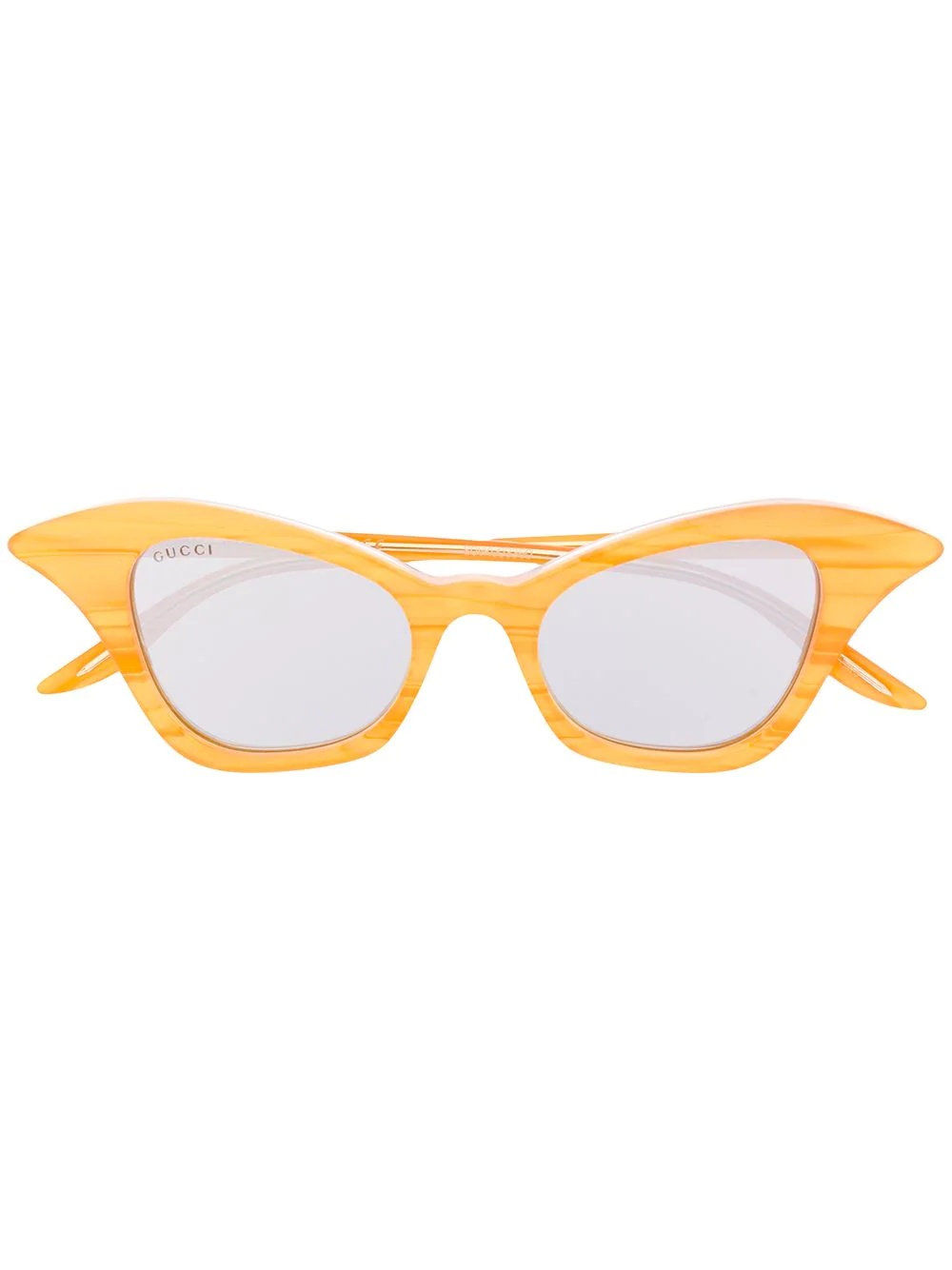 curved cat-eye sunglasses - 1