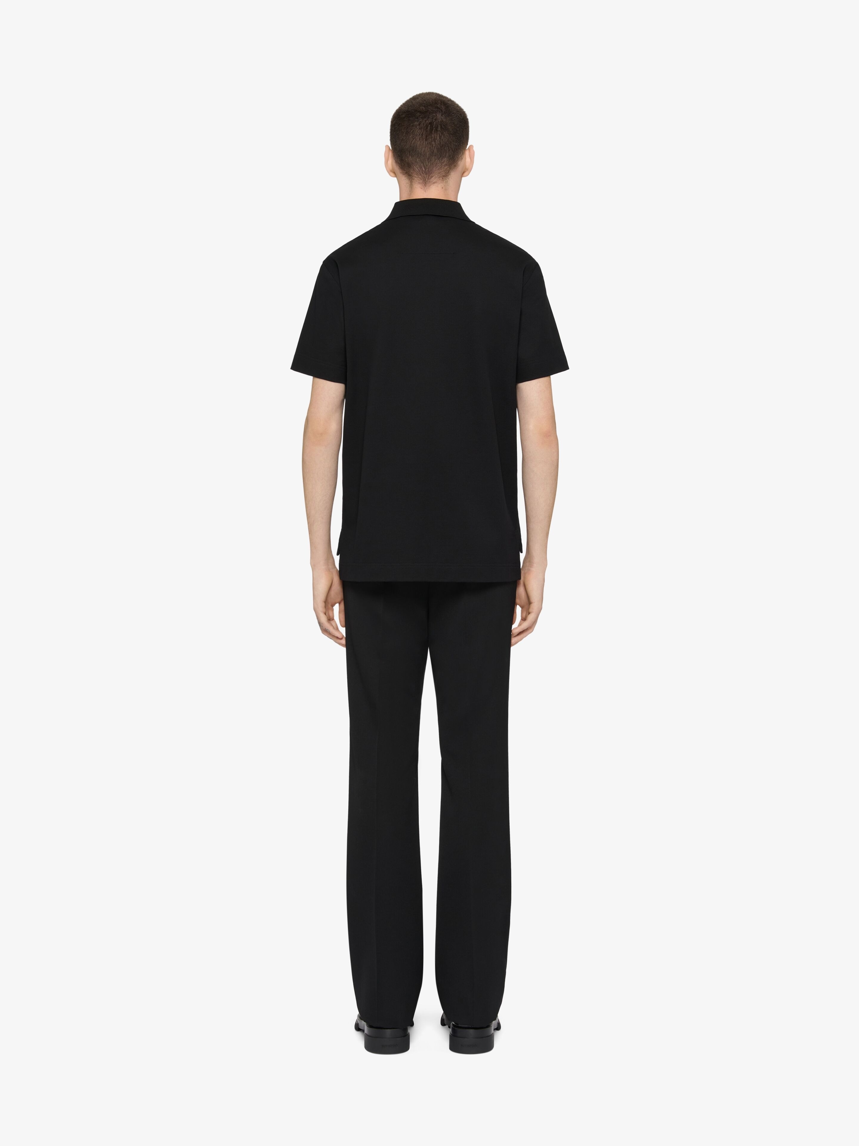 POLO IN COTTON WITH GIVENCHY EMBROIDERY - 3