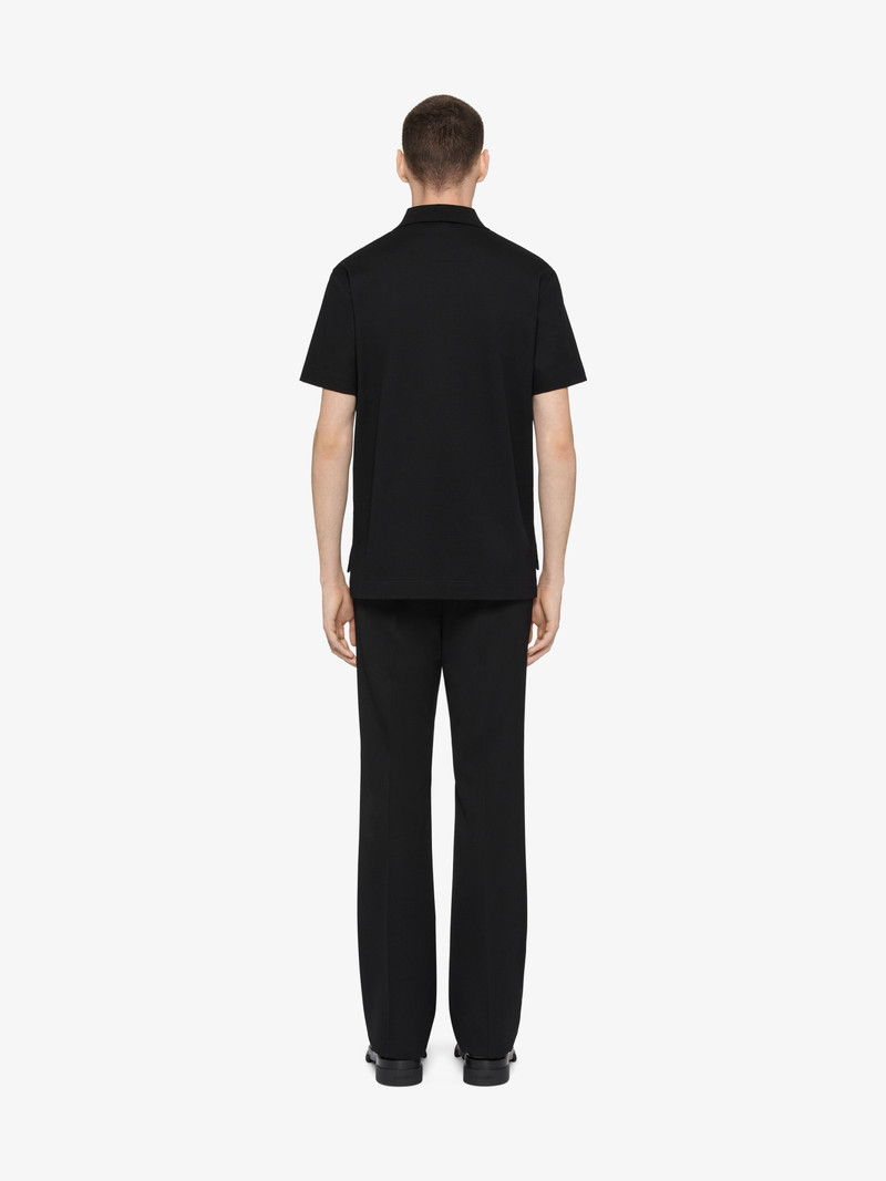 POLO IN COTTON WITH GIVENCHY EMBROIDERY 3