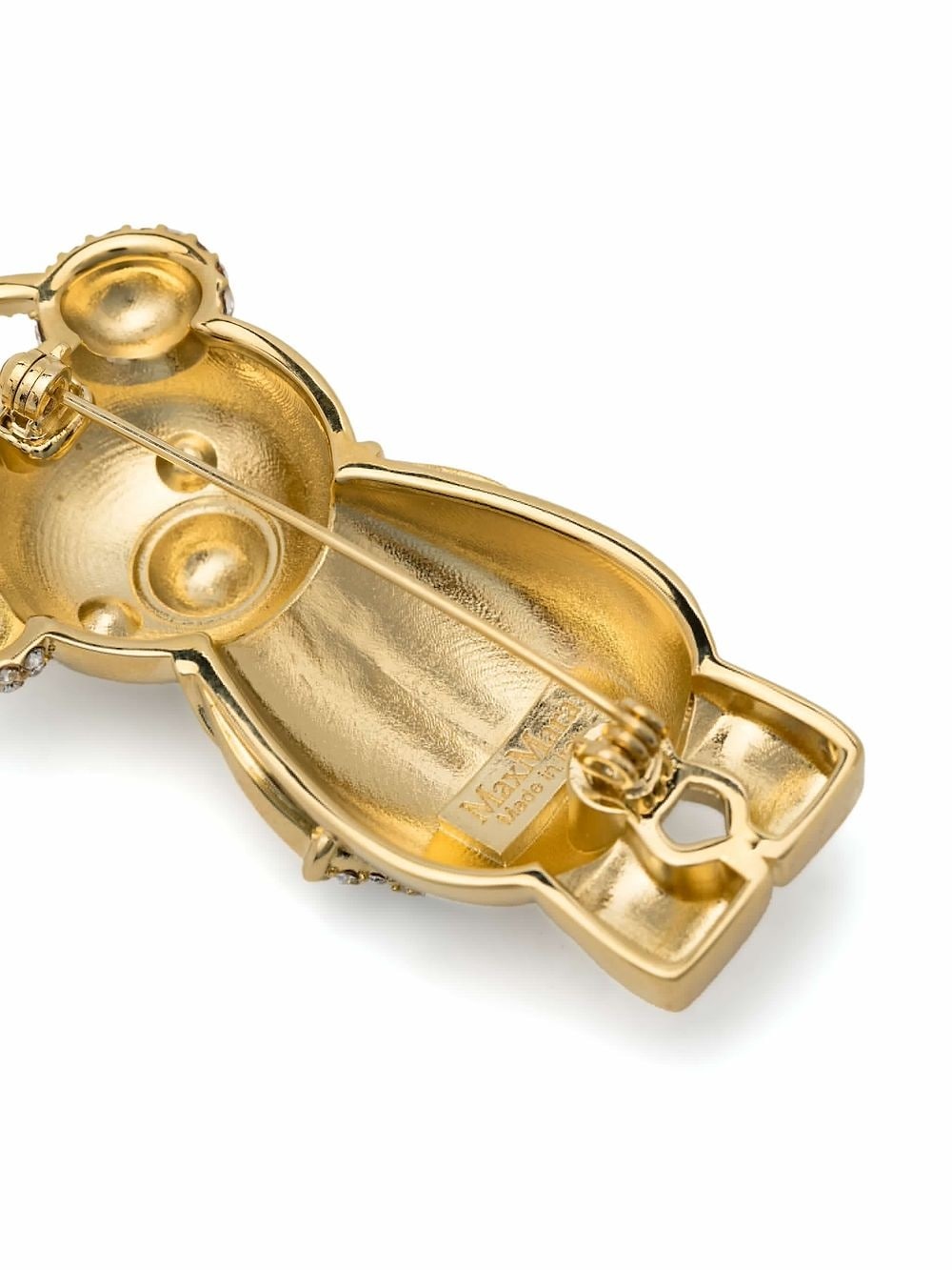 teddy bear metal brooch - 2