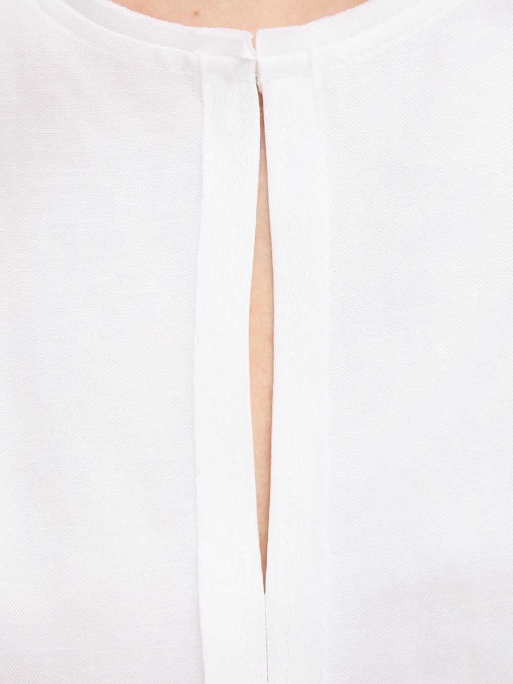 ruffle-detail keyhole dress - 5