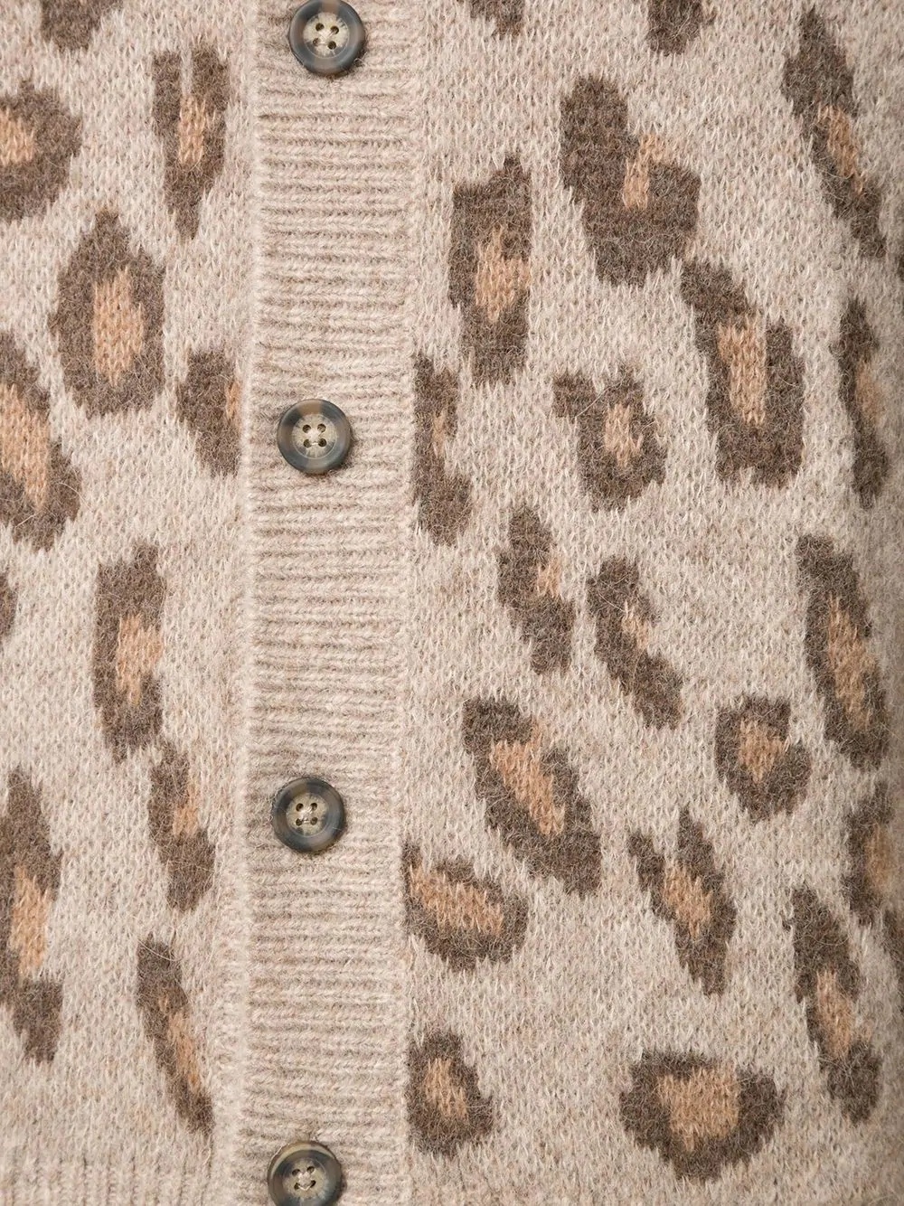 Oscar leopard print cardigan - 5