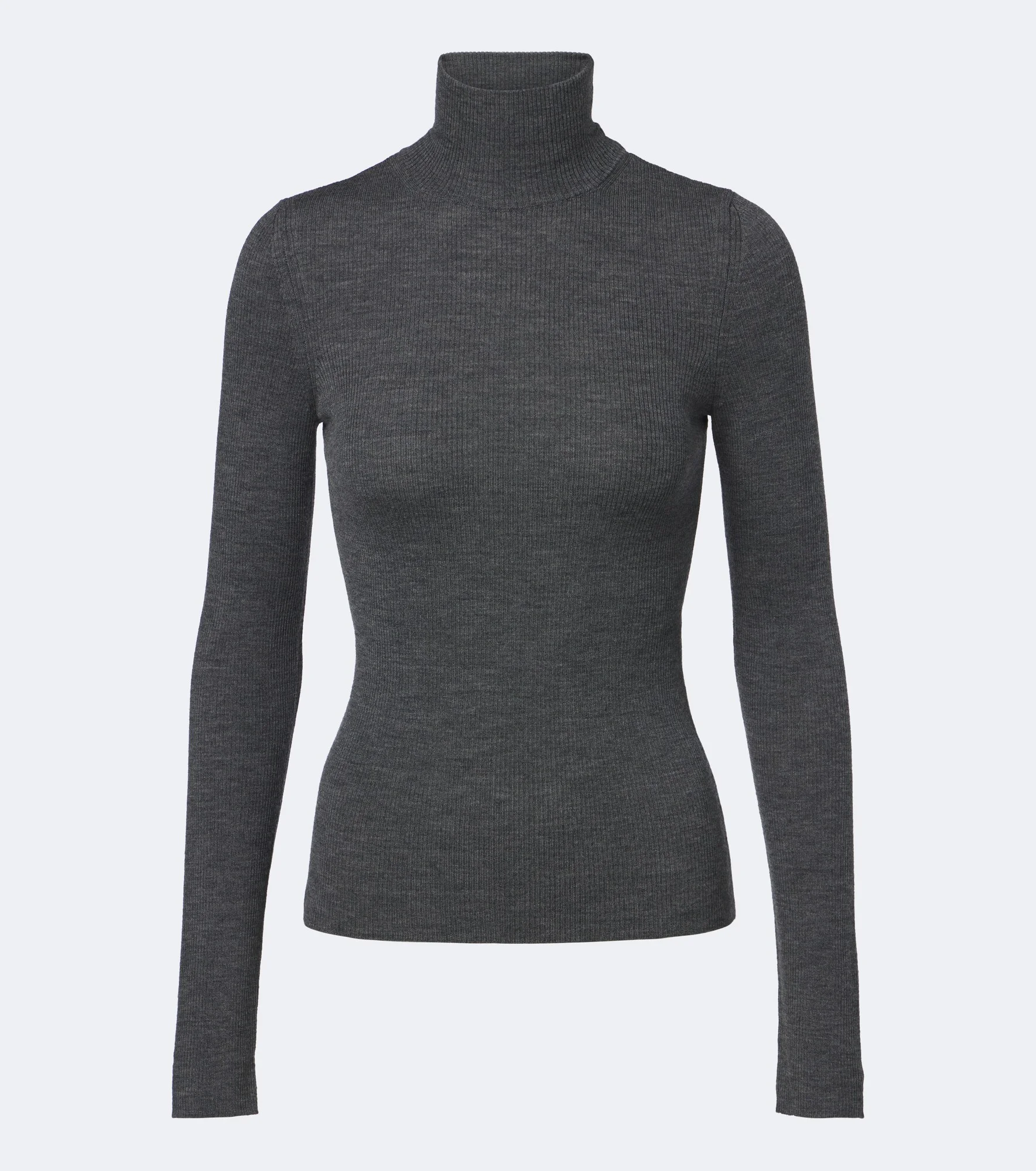 Ribbed-knit virgin wool sweater - 1