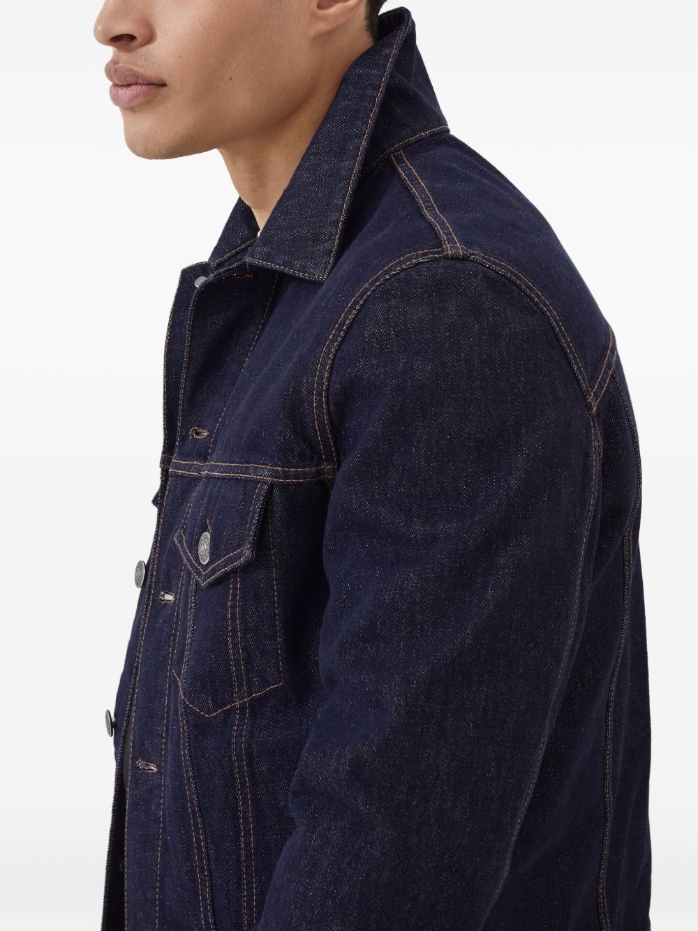 cotton denim jacket - 6