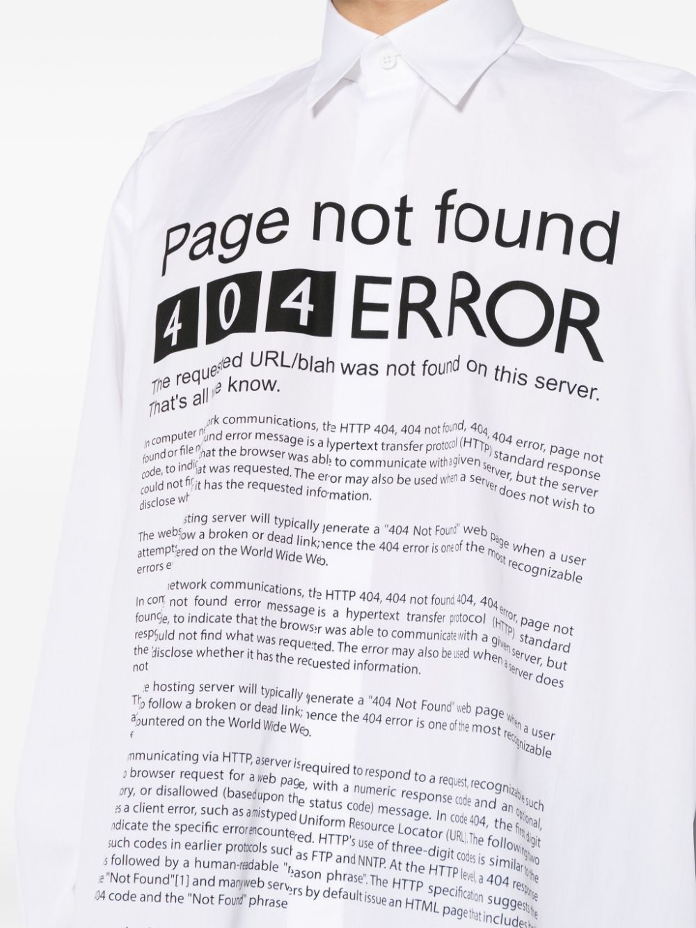 Page Error-print cotton shirt - 5