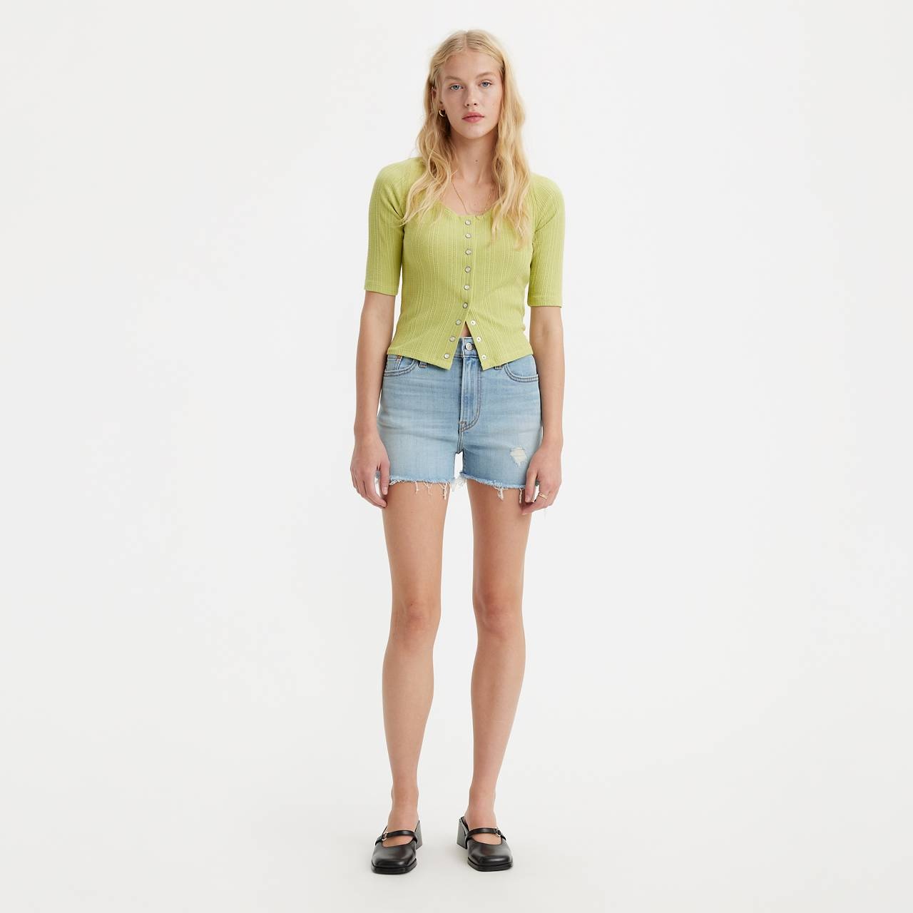 HIGH RISE WOMEN'S SHORTS - 2
