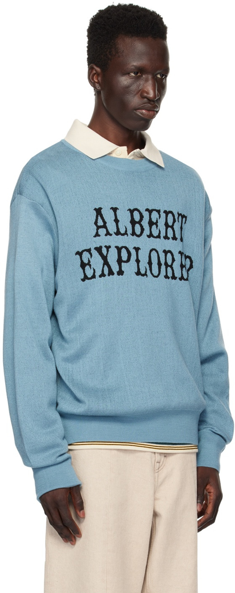 UNIFORM BRIDGE Blue 'Albert Explorer' Sweater outlook