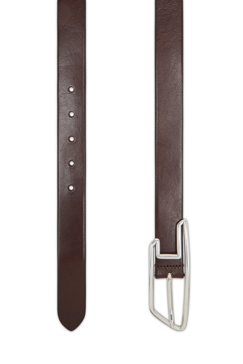 Diesel 3CM LEATHER BELT WITH D-LOGO BUCKLE outlook
