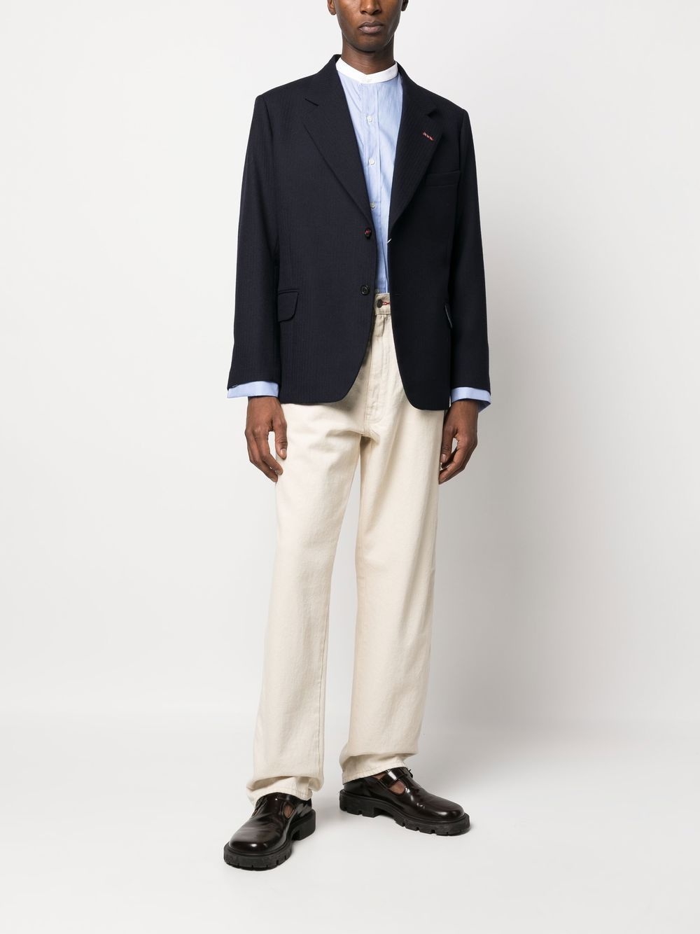 single-breasted four-stitch jacket - 2