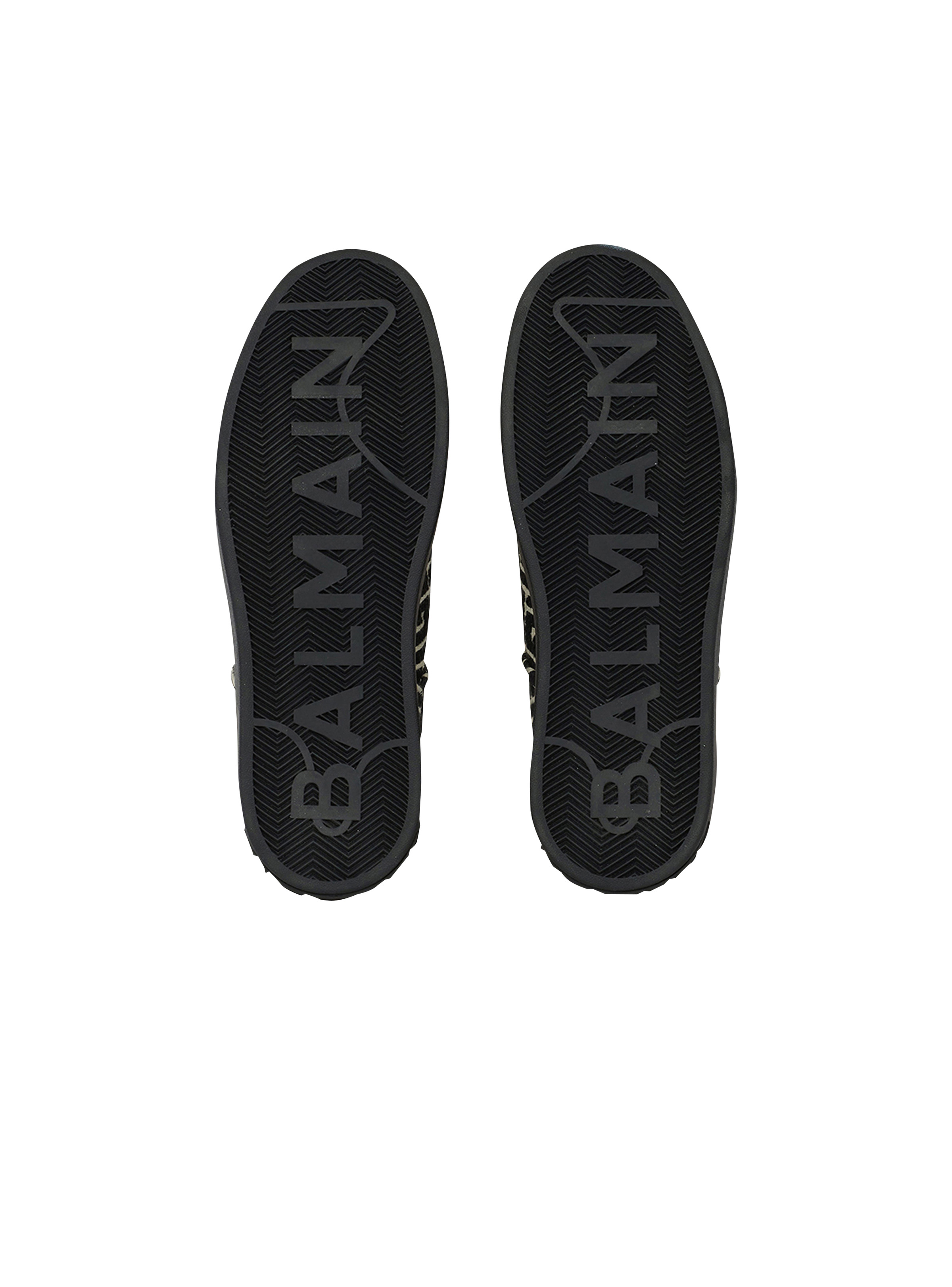 Monogram jacquard B-Court sneakers - 4