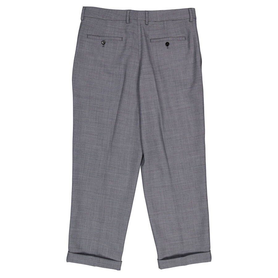 Ami Paris Men's Gris Chine Carott Fit Trousers - 2