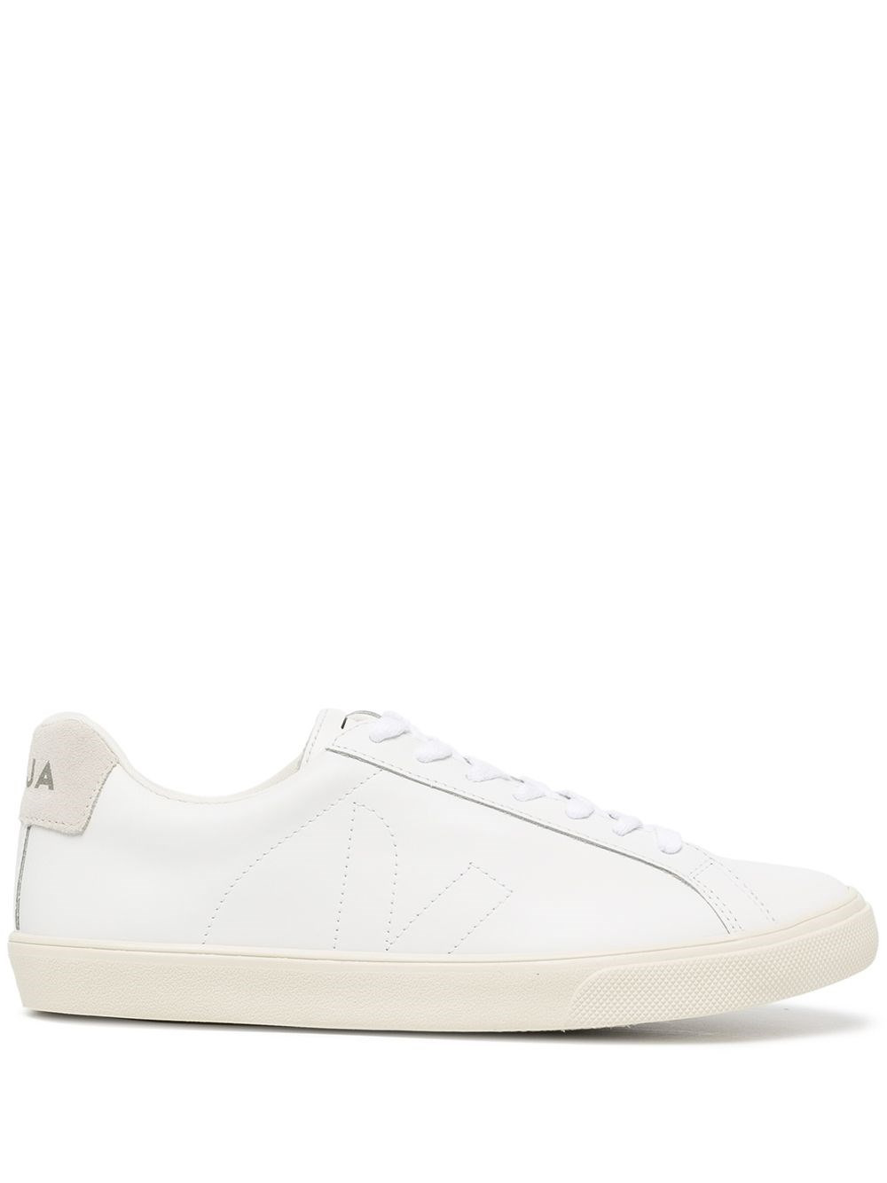 Leather logo sneakers - 1