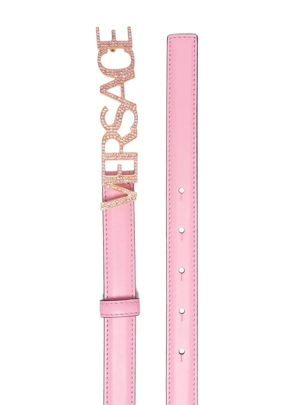 logo-buckle belt - 2