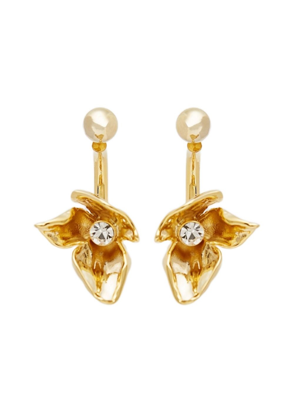 small Flower Half Ring earrings - 1