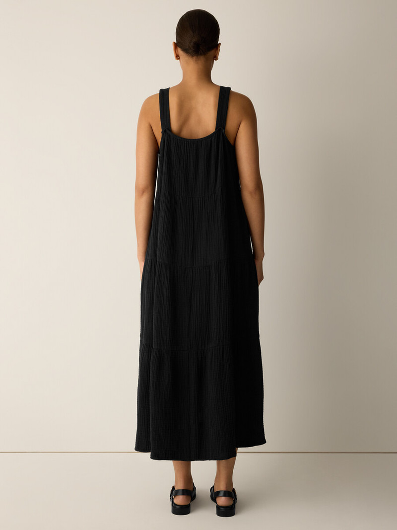 Organic Cotton Lofty Gauze Tiered Dress 4