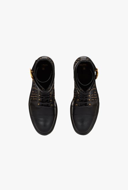 Bicolor jacquard Ranger Romy ankle boots - 4