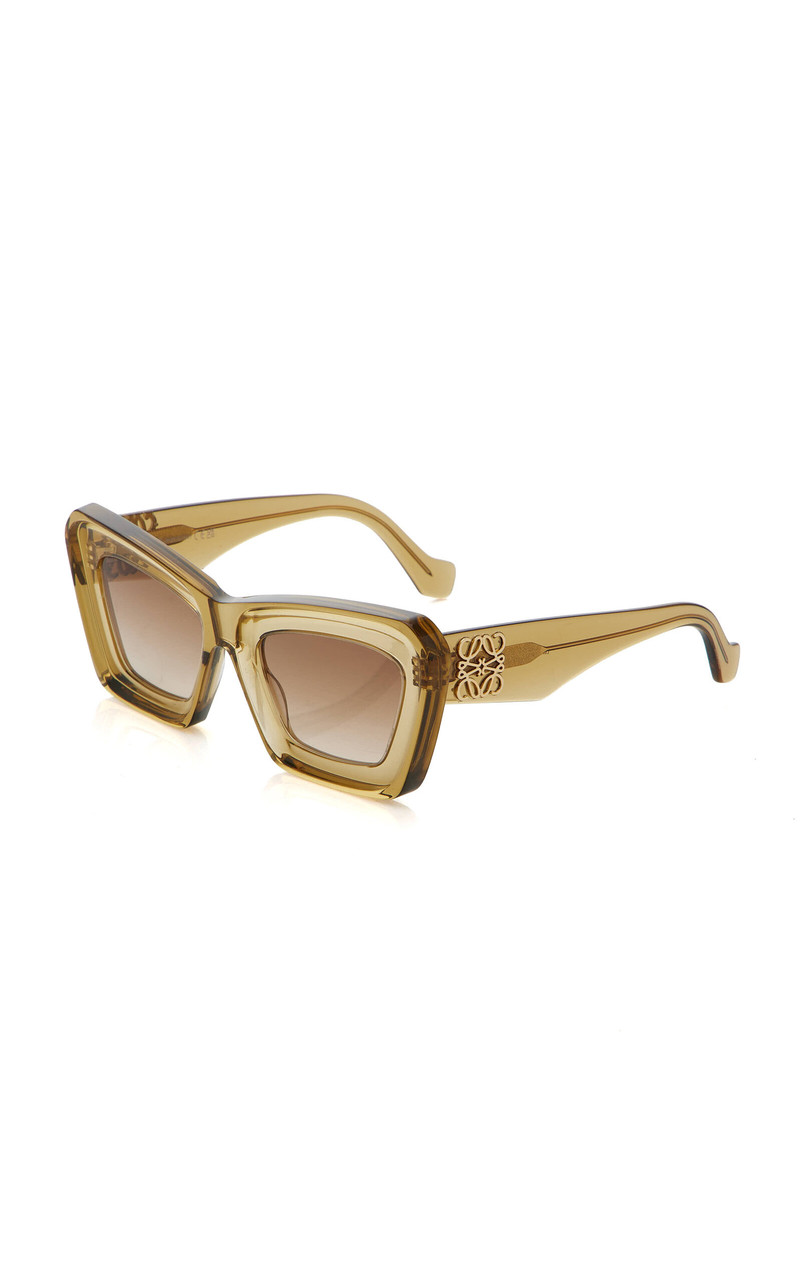 Loewe Cat-Eye Acetate Sunglasses brown outlook