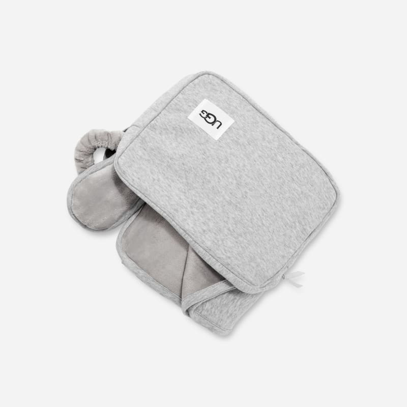 ® Duffield Travel Set Soft Pouch Cotton Blend Blankets in Grey 1