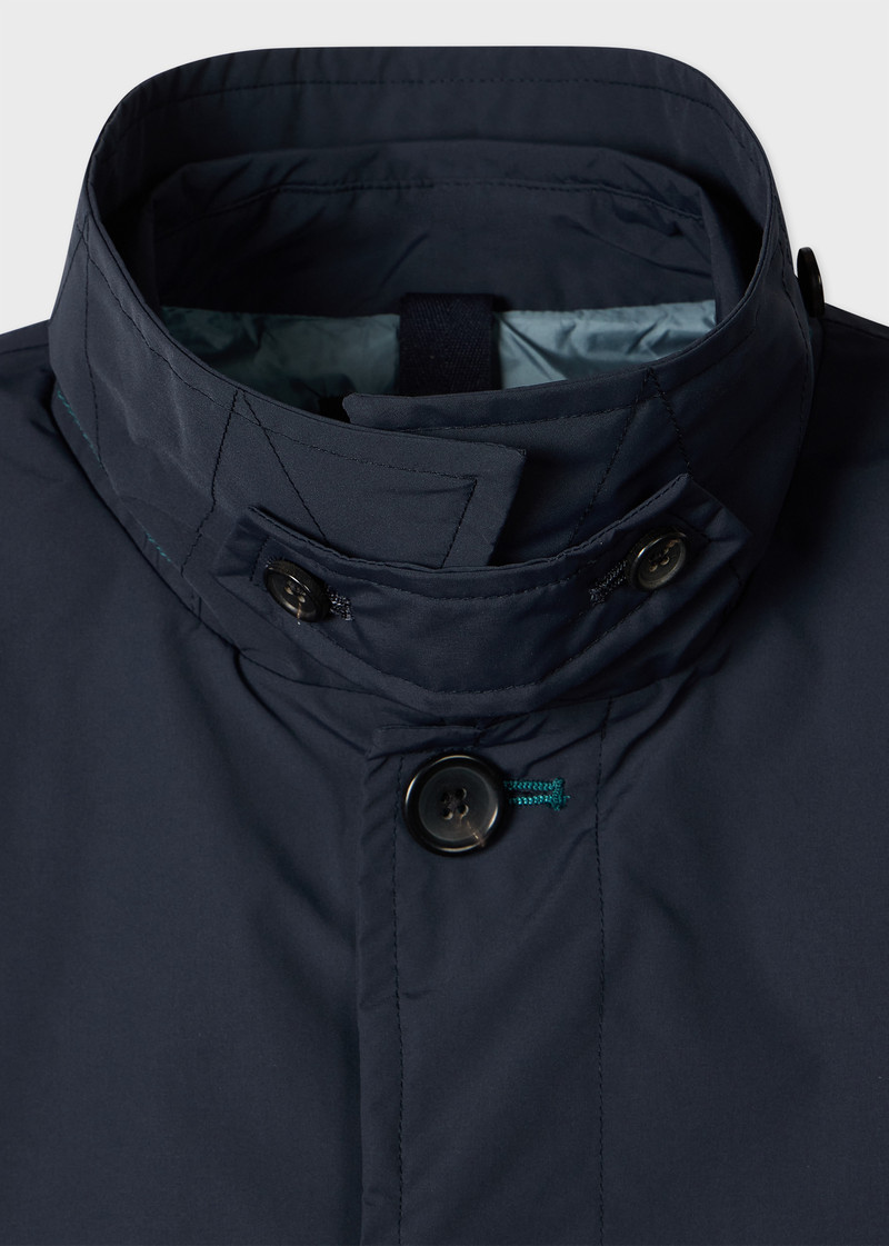 Paul Smith Navy Lightweight Lined Mac outlook