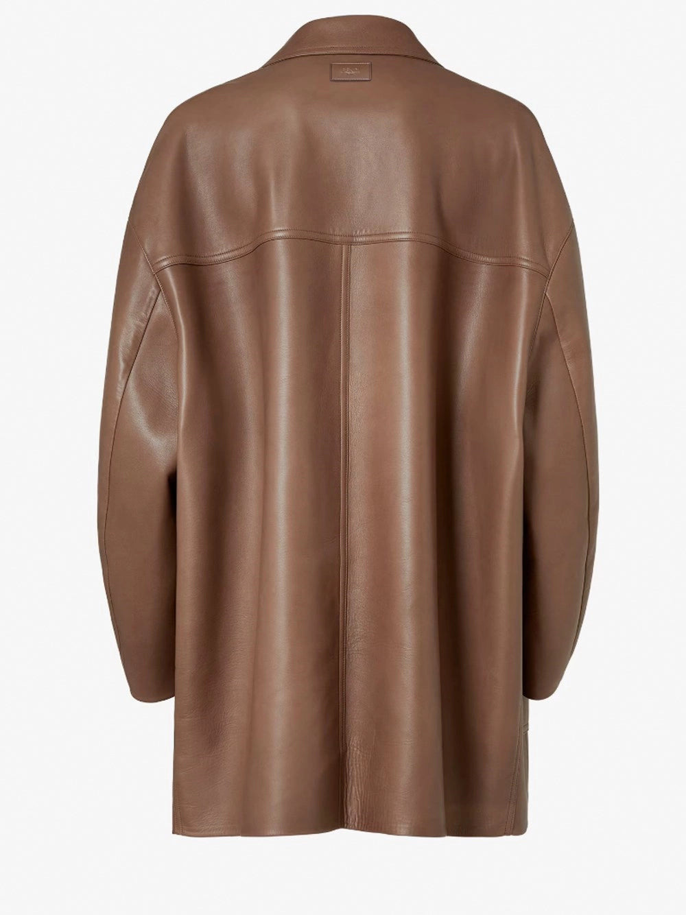 Fendi Men Oversize Leather Trench - 2