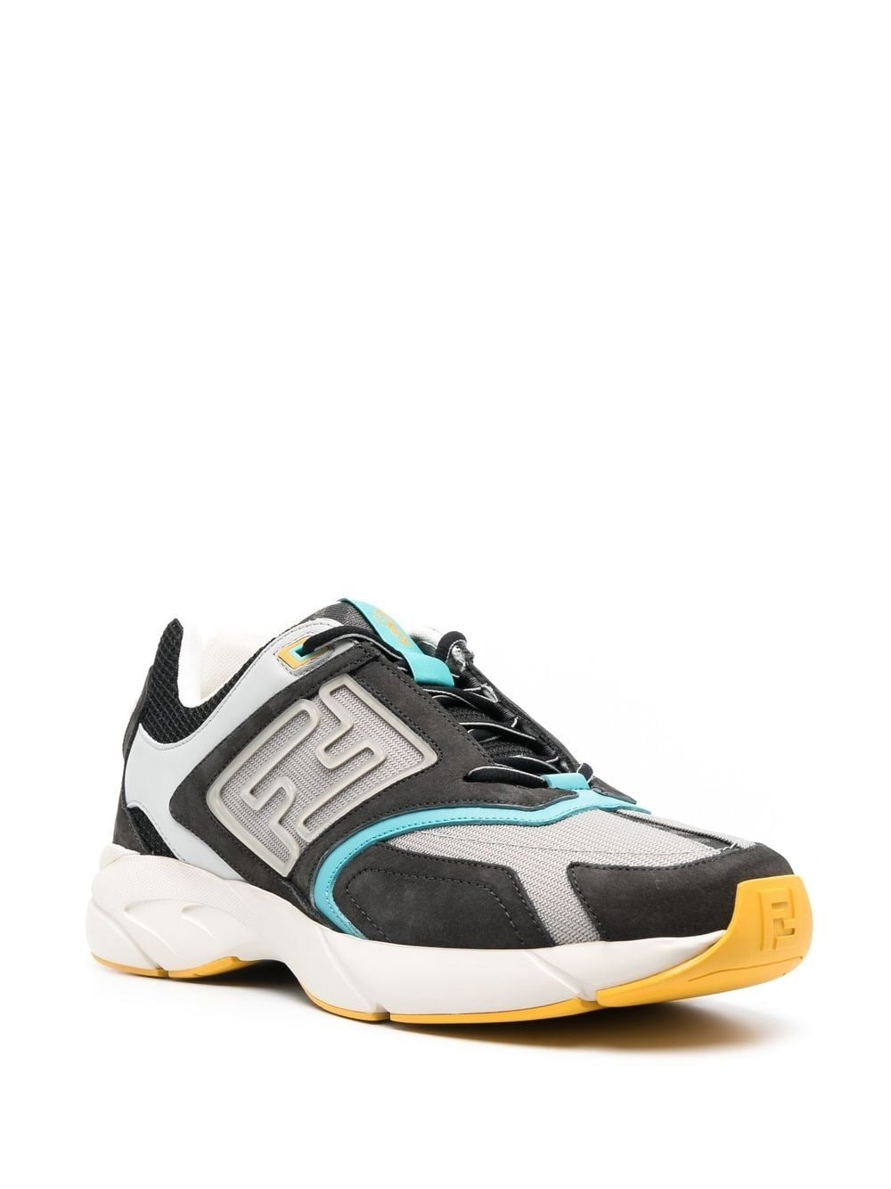 logo-embossed low-top sneakers - 3