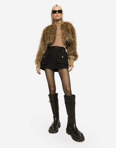 Dolce & Gabbana Short faux fur jacket outlook