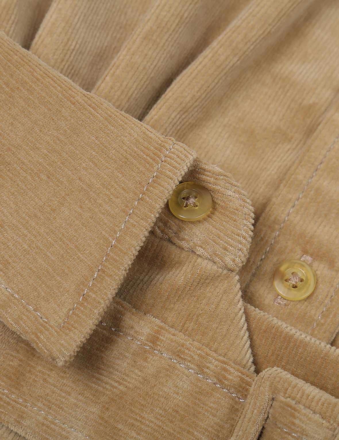Logo Embroidered Corduroy Dress - 15