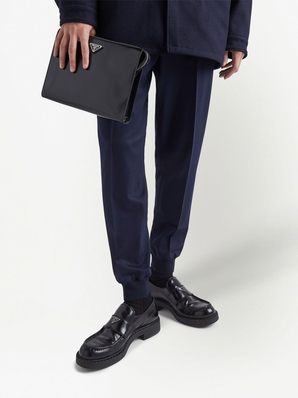 tapered wool trousers - 3