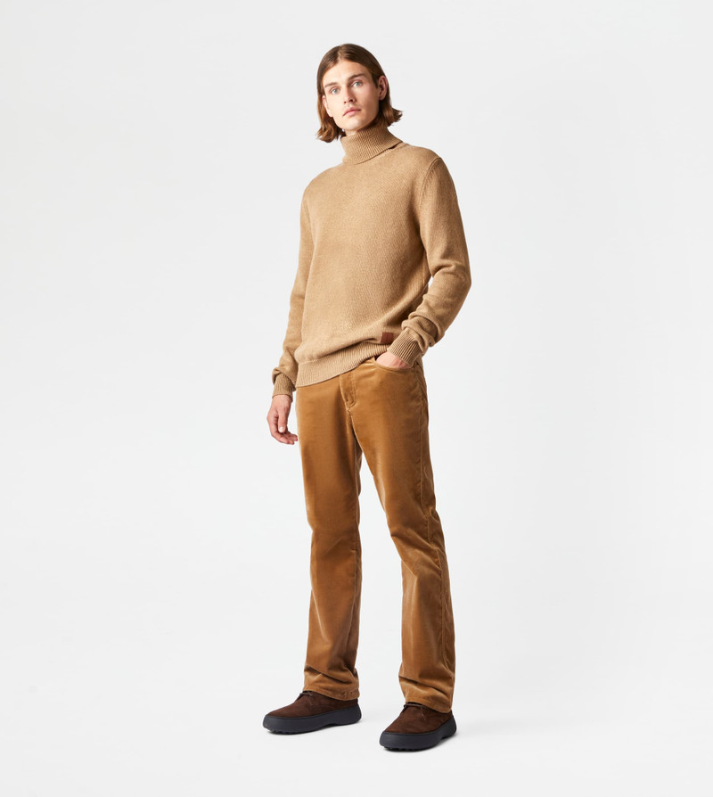 Tod's TOD'S CASHMERE BLEND TURTLENECK - BEIGE outlook