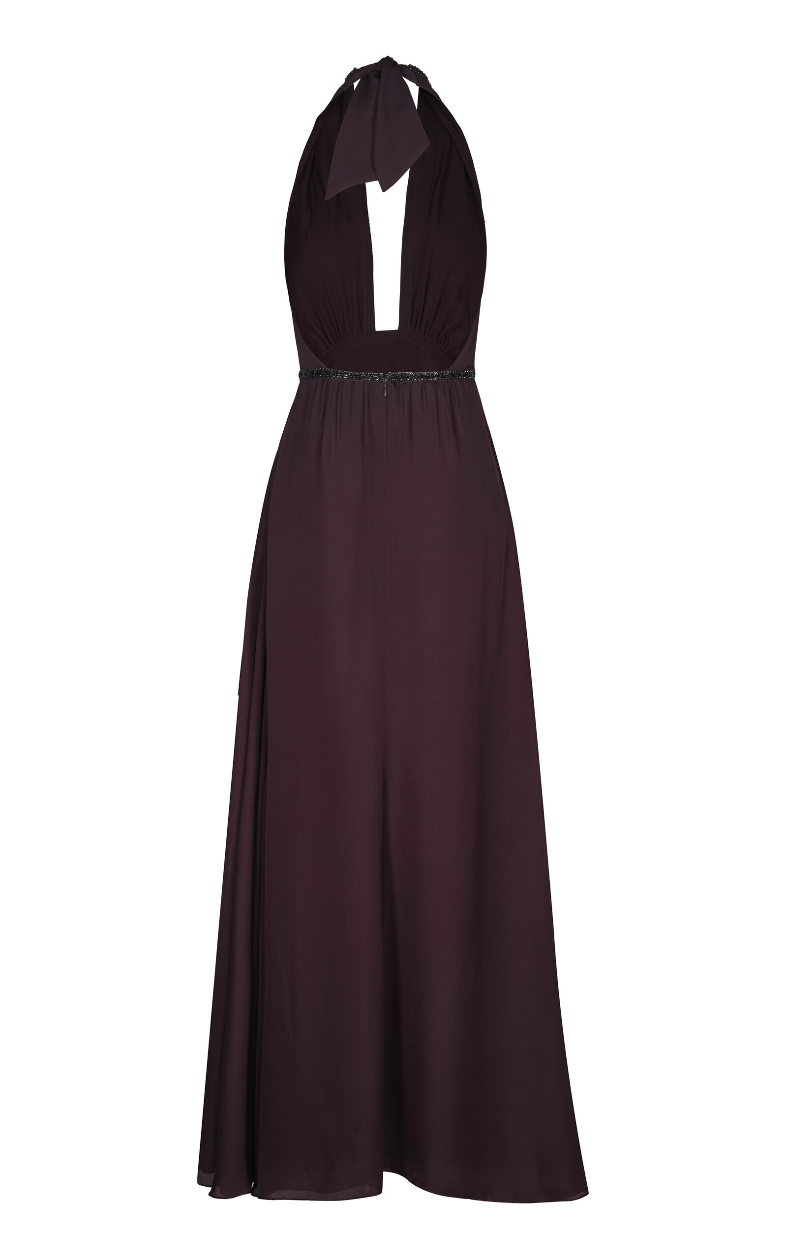 New Destiny Silk Maxi Dress brown - 4