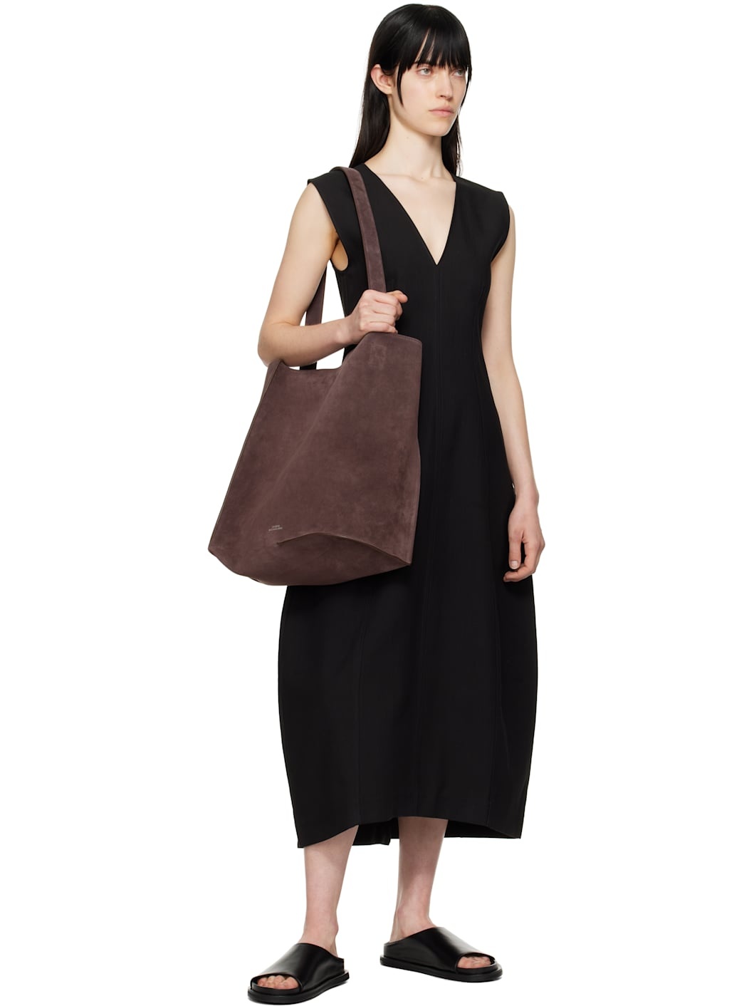 Black Enna Midi Dress - 4