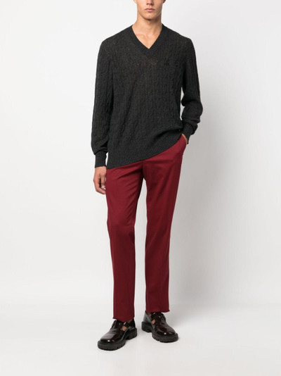 Etro logo-embroidered cashmere jumper outlook