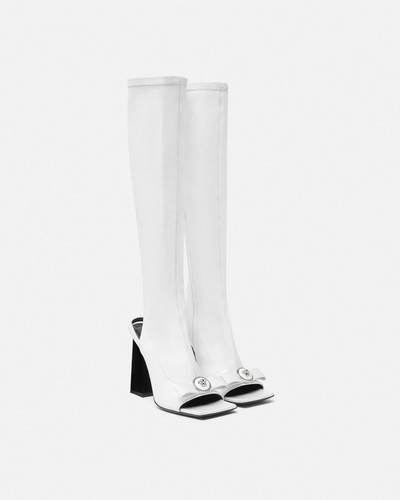 VERSACE Gianni Ribbon Open Knee-High Boots 105 mm outlook