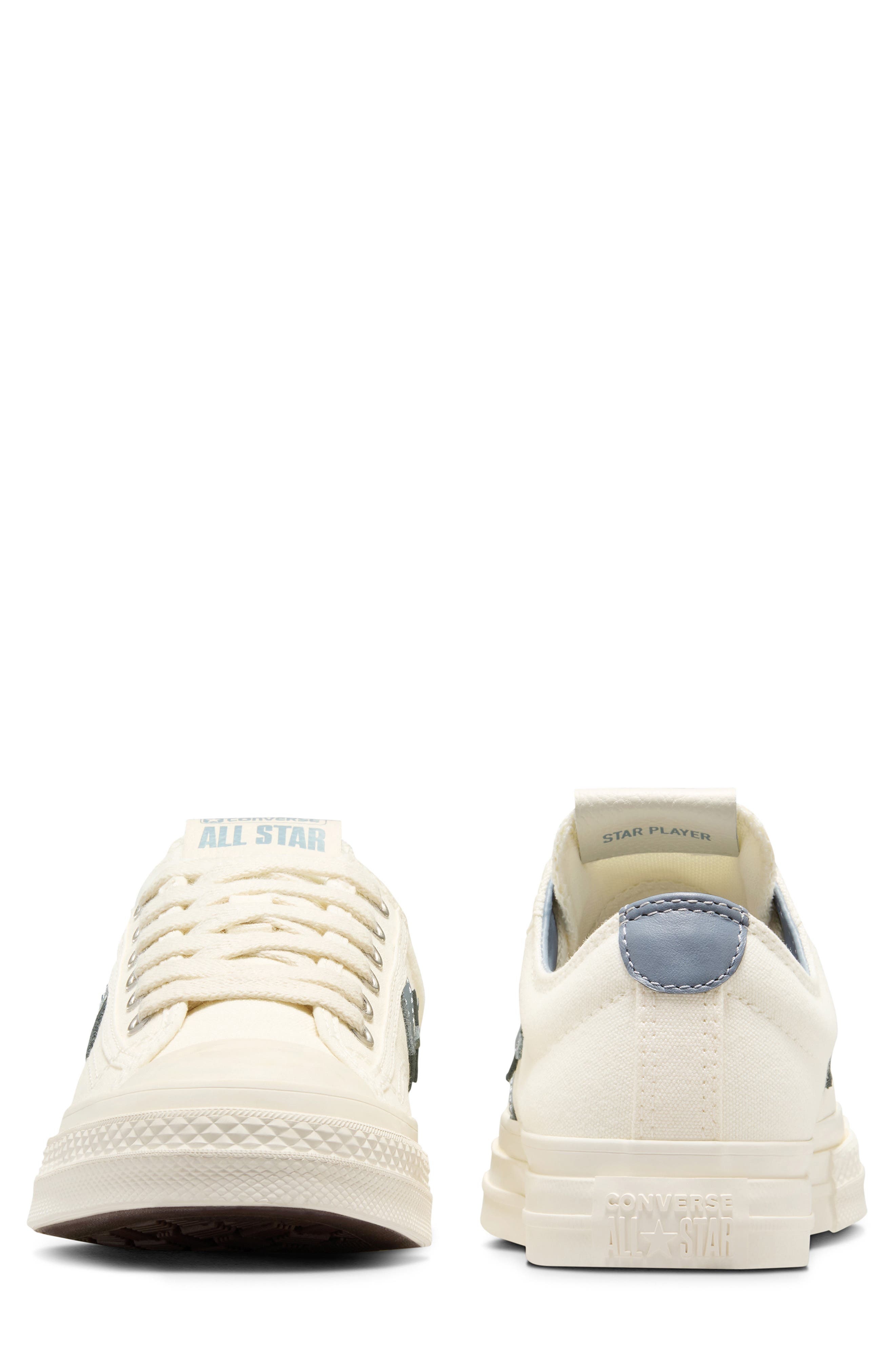 Converse Gender Inclusive Star Player 76 Oxford Sneaker in Egret/Egret/Wet Stone at Nordstrom - 4